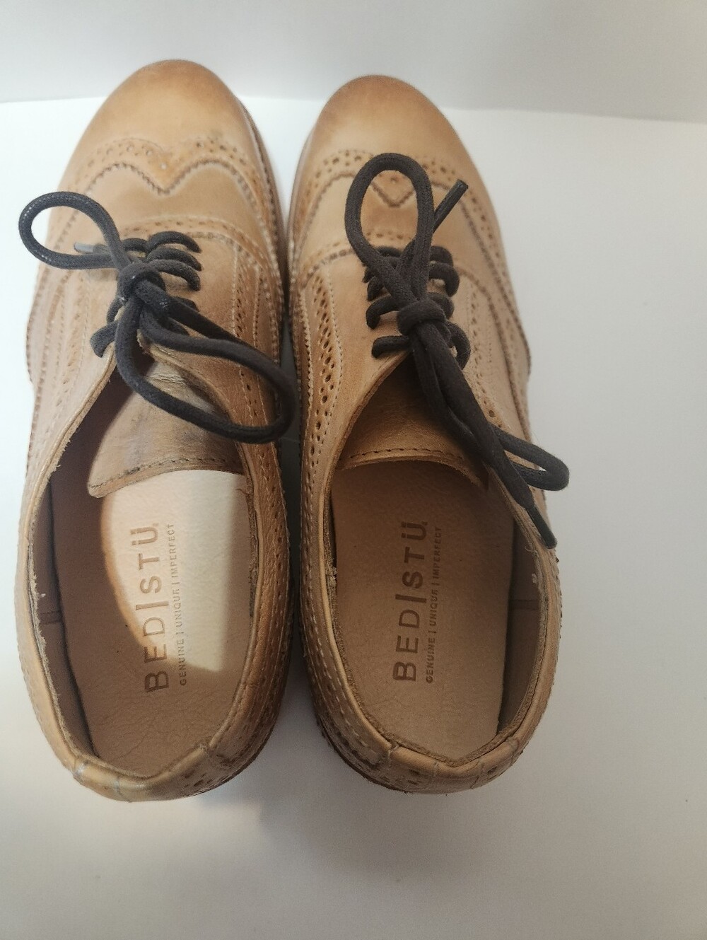 Bed Stu Leather Oxford Rustic Wingtips - Picture 9 of 13